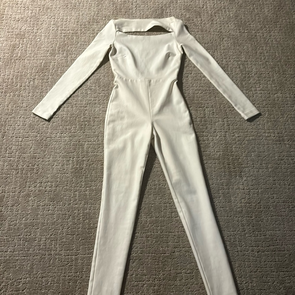 House of cb white jumpsuit xs
